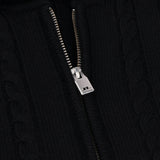 Women's Camilla Cable Knit Wool Full Zip Hoodie