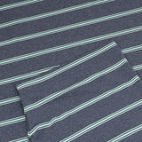 Open Stripe Heather Polo