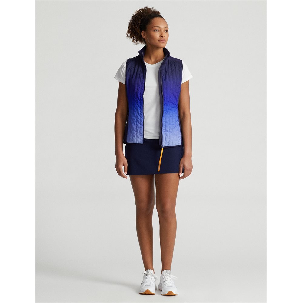 Women's Performance Cool Wool Nylon Full Zip Print Vest - Fairway Styles