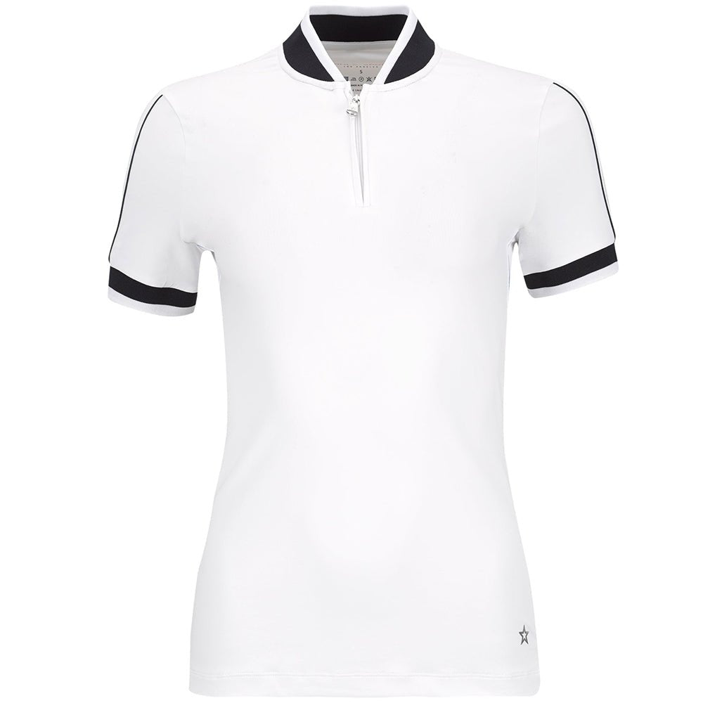 Women's The Annie 1/4 Zip Blade Collar Polo - Fairway Styles