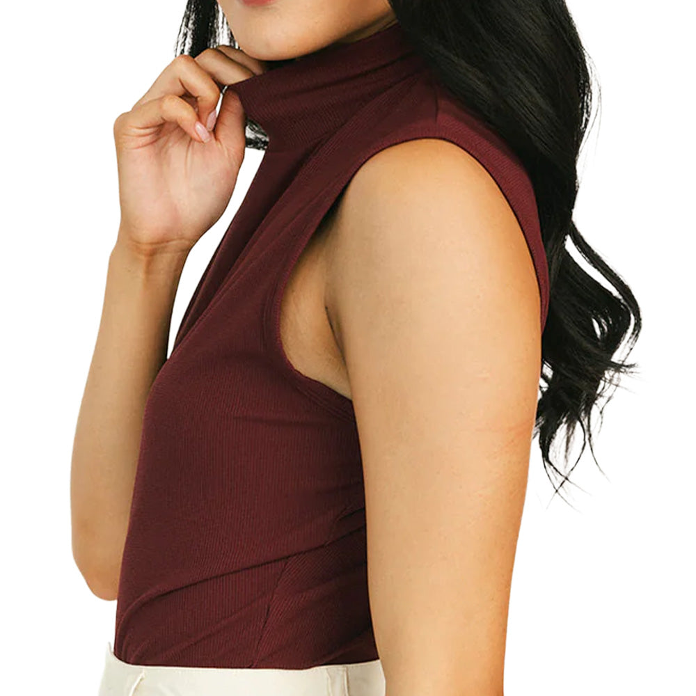 Women's Manhattan Sleeveless Mock Neck Top