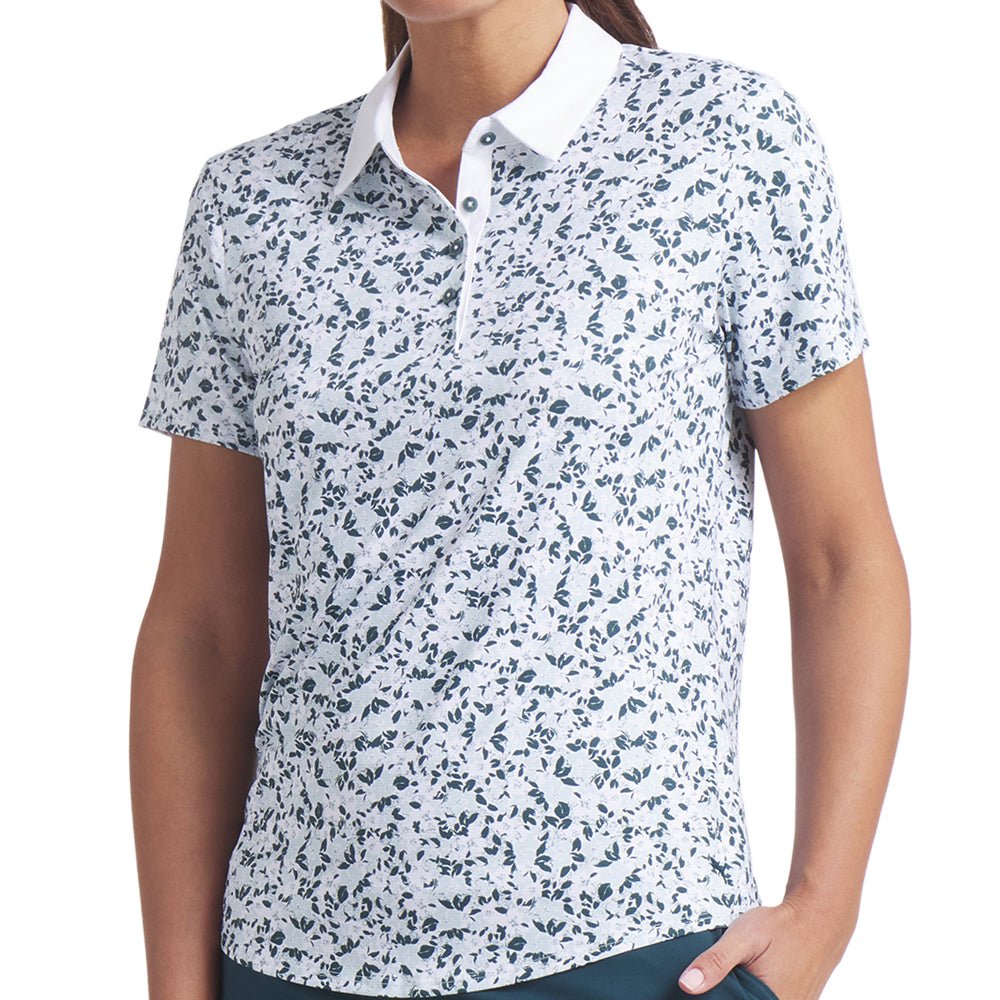 Women's Floral Burst Polo - Fairway Styles