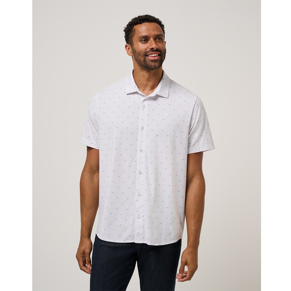 Comfortknit Geo Button-Up Shirt