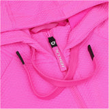 Women's Popcorn Stitch Full Zip Hoodie - Solid