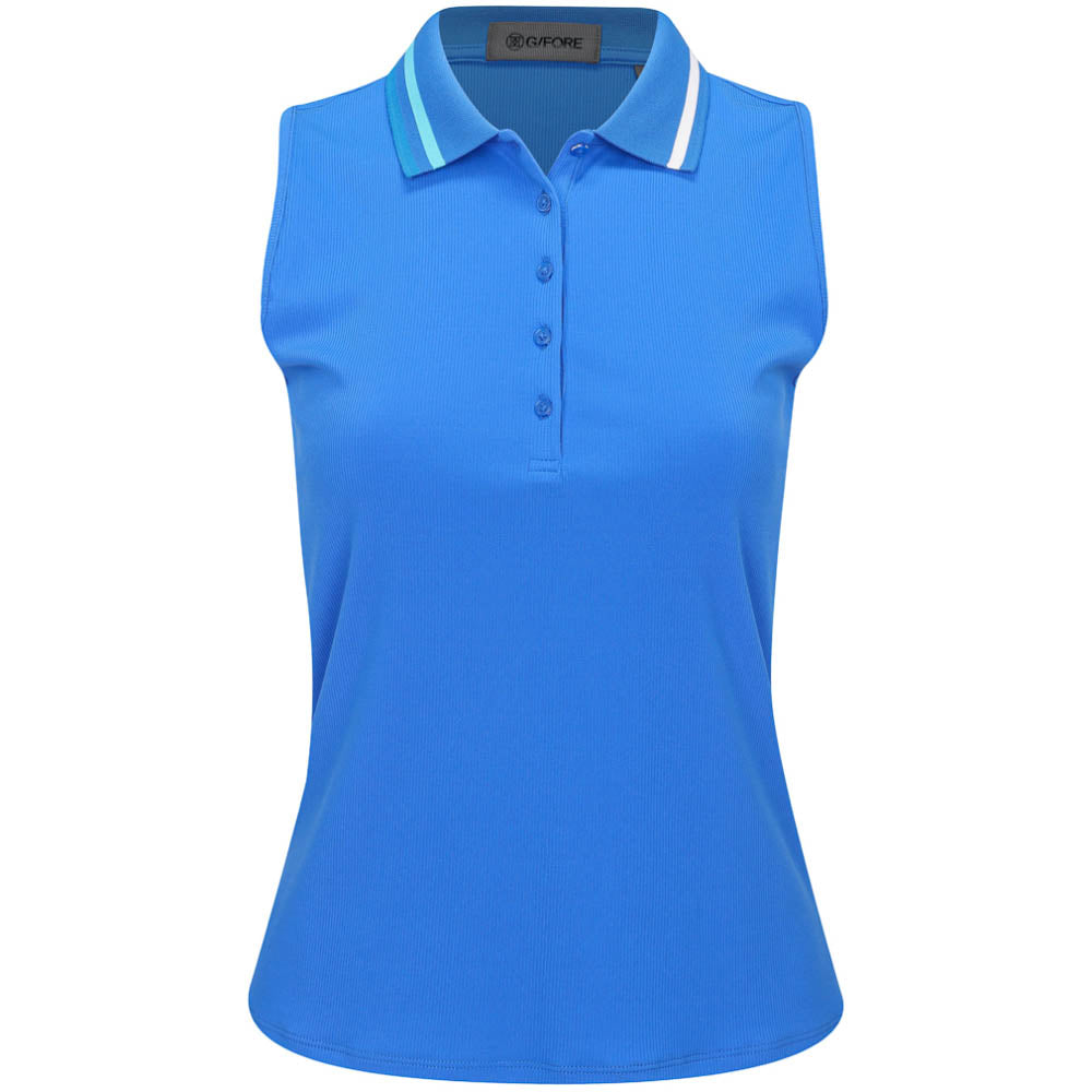 Women's Ribbed Tech Nylon Sleeveless Polo
