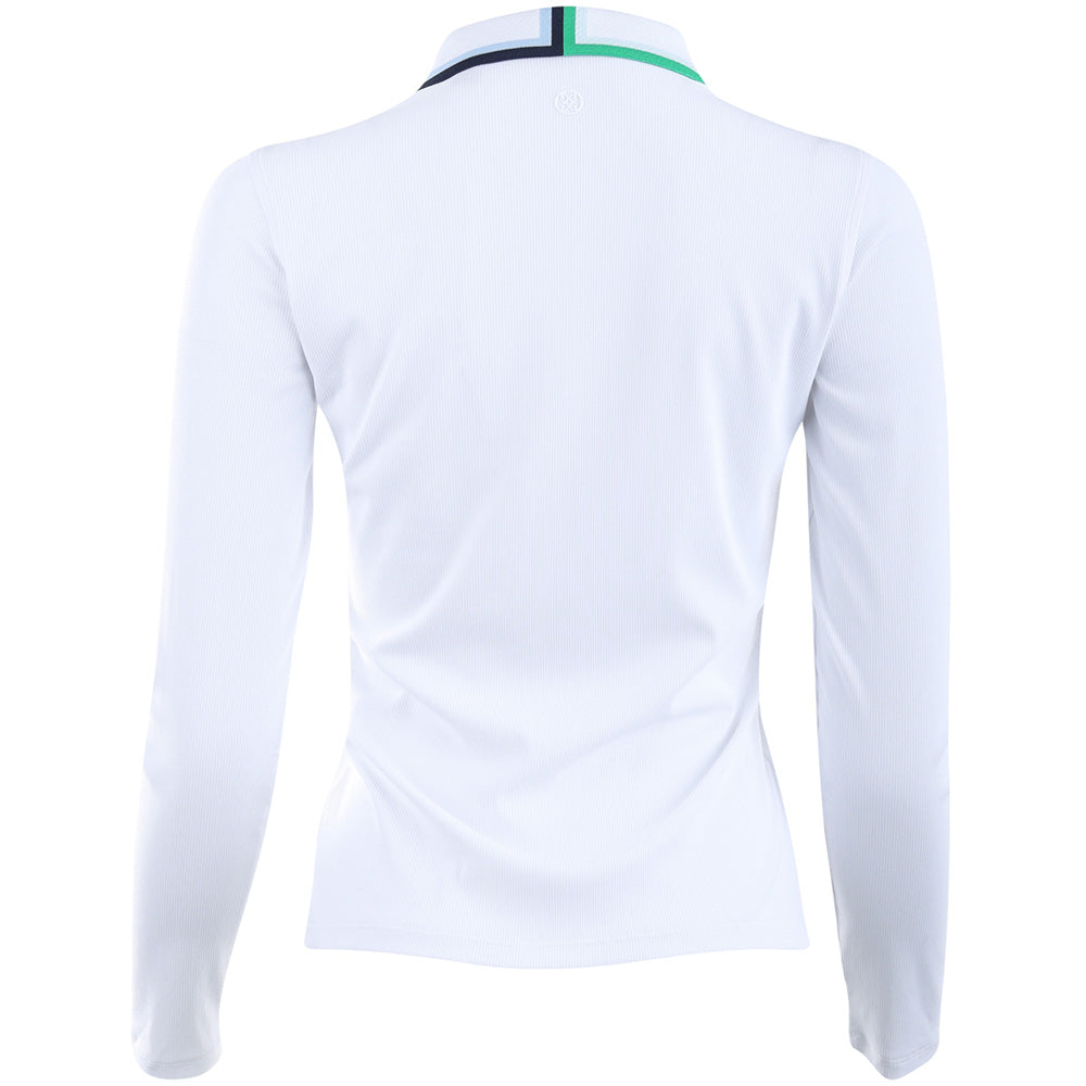 Women's Johnny Collar Ribbed Tech Polo