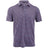 Horizon Stripe Lisle Polo - White/Black/Vivid Violet/Pink Pop