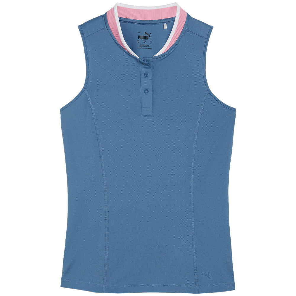 Women's Range Pique Sleeveless Blade Collar Polo