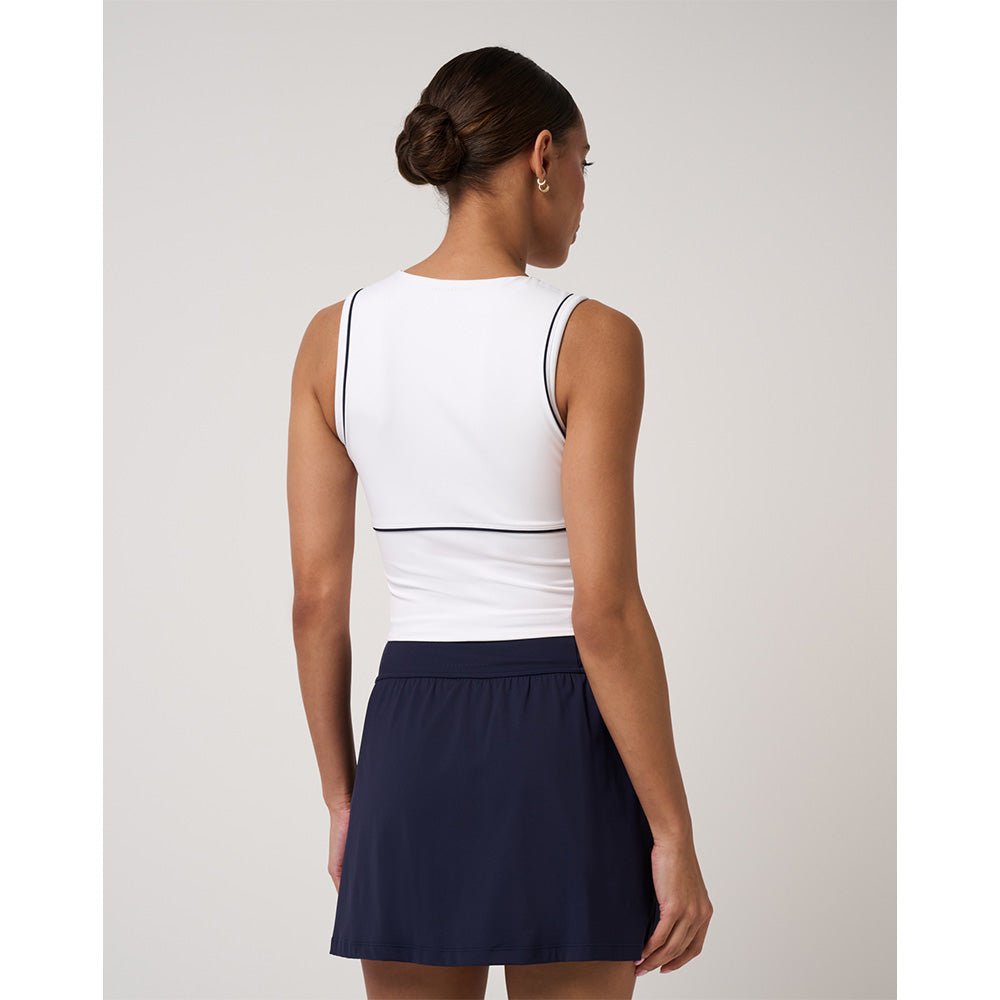Women's MoveKnit Sunfire Cropped Full Zip Tank Top