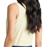 Women's Scribble Tech Pique Sleeveless 1/4 Zip Polo