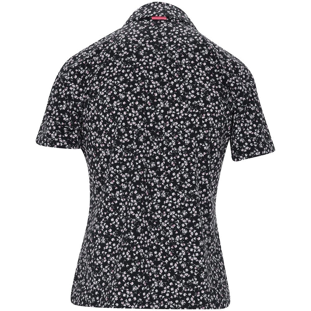 Women's Ditsy Floral Silky Tech Nylon Polo - Fairway Styles