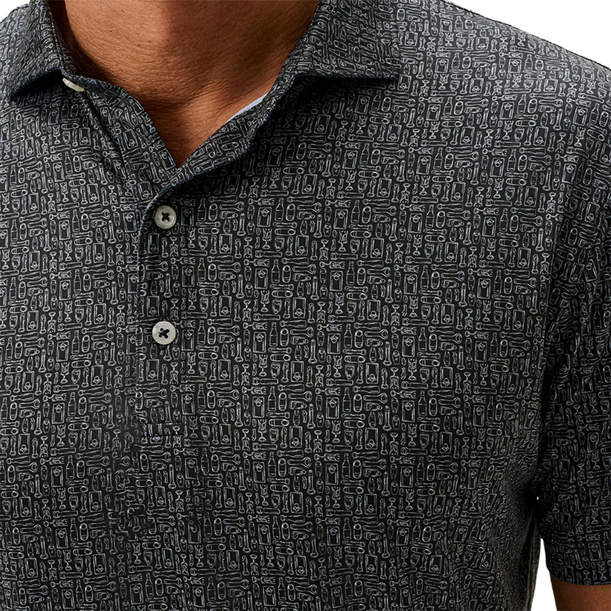Featherweight Performance Polo - Popping Tops Print