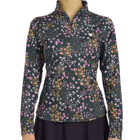 Women's Super Duper Bloom 1/4 - Zip Pullover - Fairway Styles