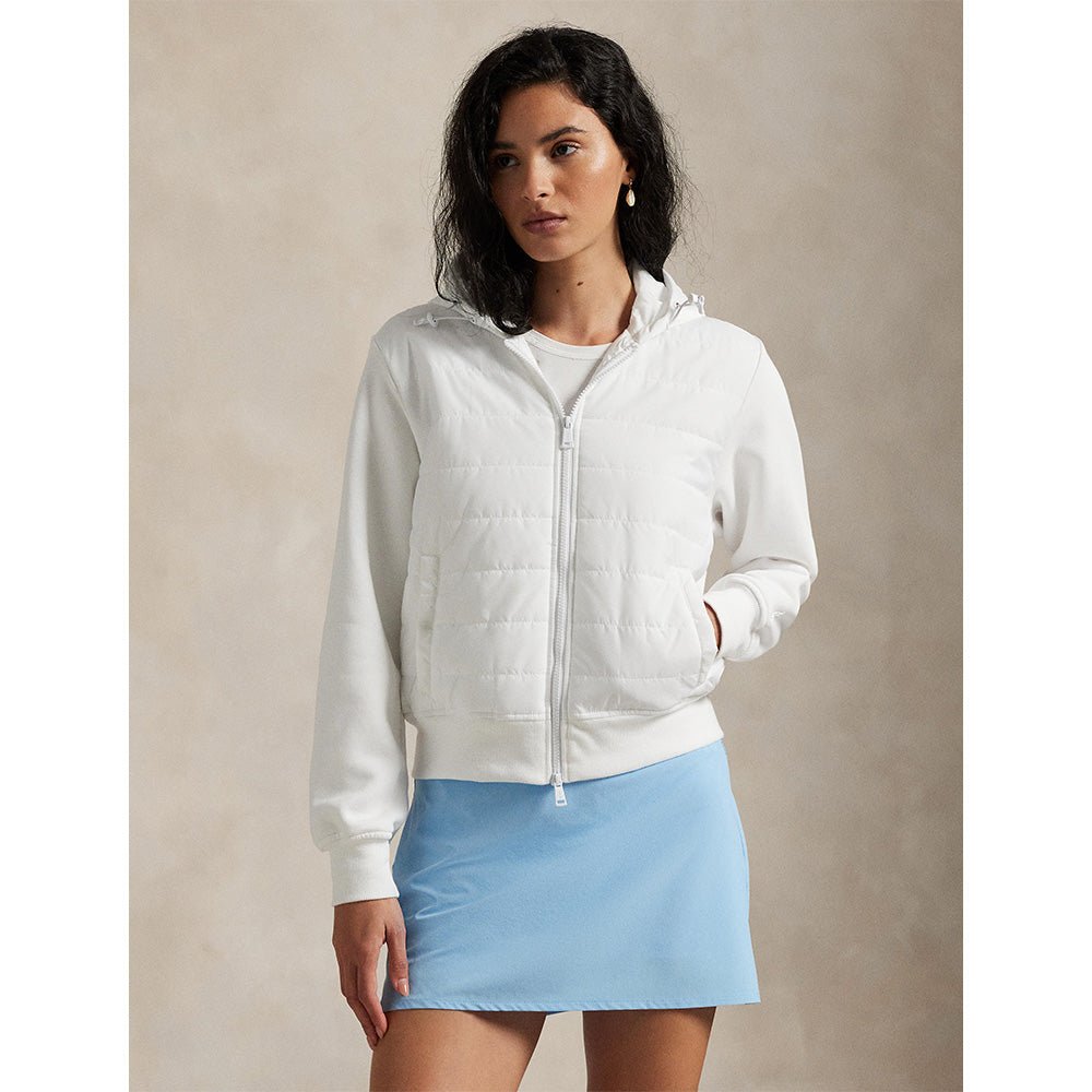 Women's Hybrid Fleece - Quilted Full Zip Hoodie - Fairway Styles