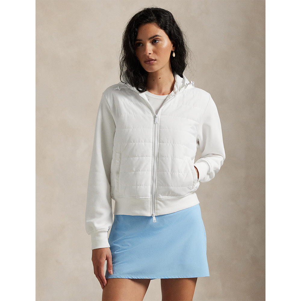 Women's Hybrid Fleece-Quilted Full Zip Hoodie