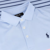 Performance Pique Tailored Fit Striped Polo