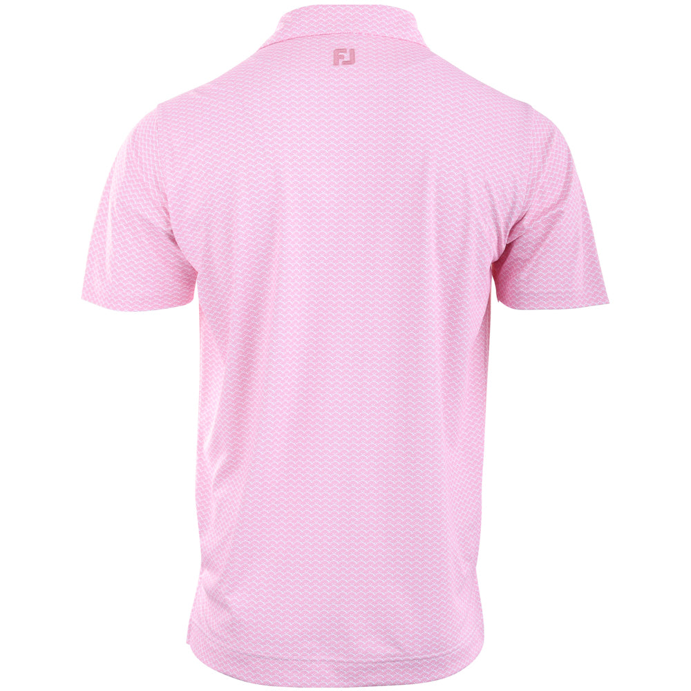 Scallop Geo Pique Polo