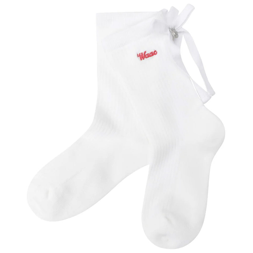 Women's Check Ribbon Socks