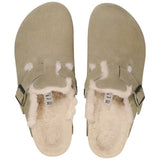 Women's Boston Shearling Sandals - Suede Leather - Fairway Styles