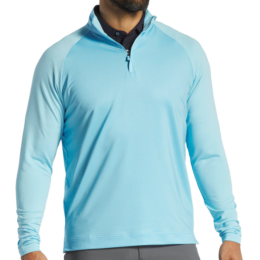 Tonal Dot Block 1/4 Zip Mid Layer