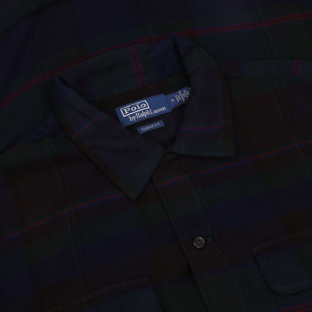 Classic Fit Plaid Twill Long Sleeve Workshirt