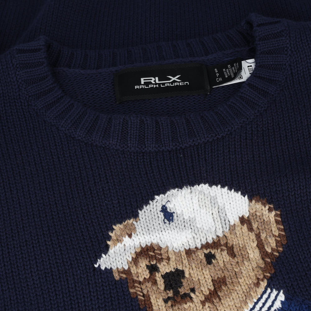 RLX Ralph Lauren Women's Polo Bear Crewneck Sweater Fairway Styles