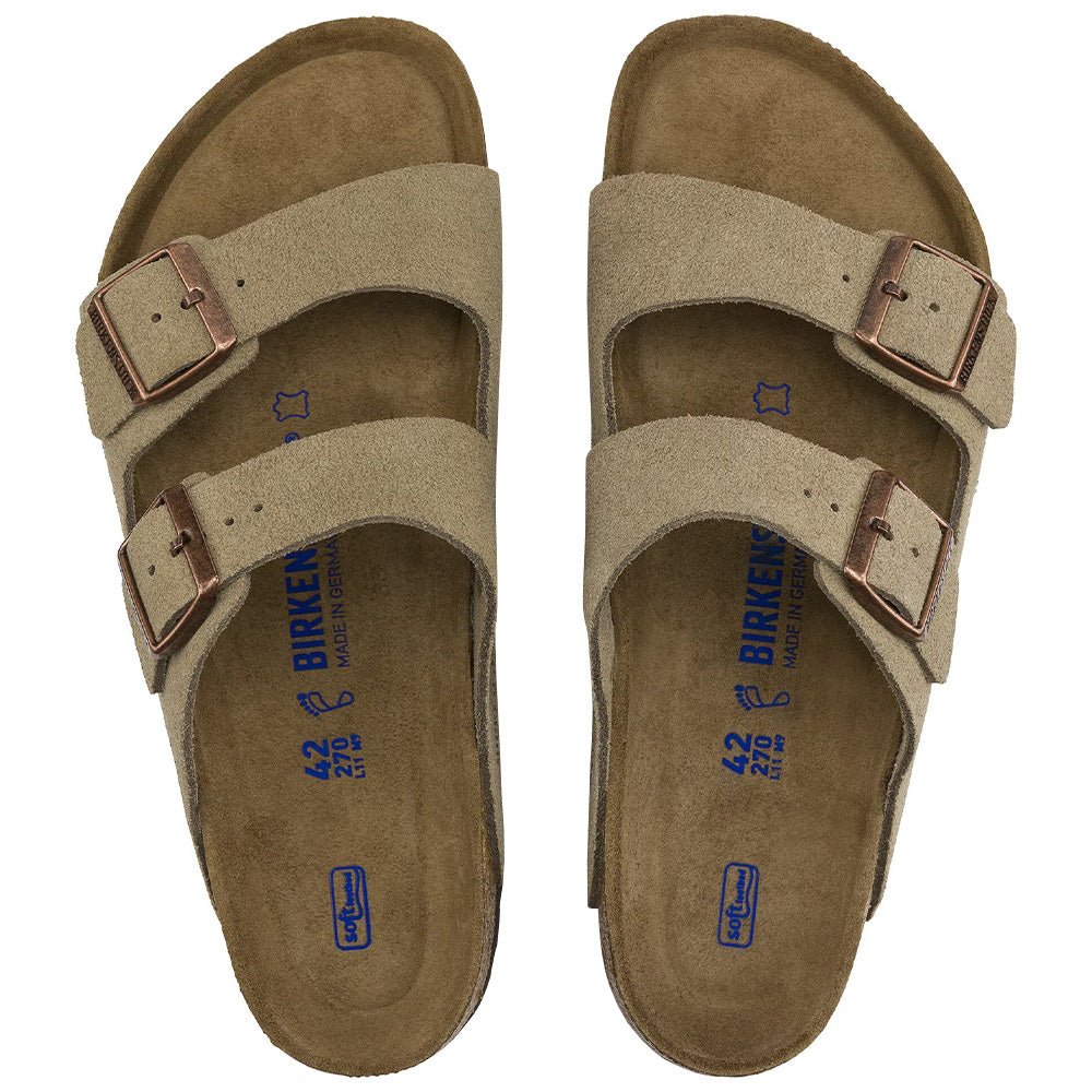 Arizona Soft Footbed Suede Leather Shoes - Fairway Styles