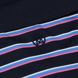 Women's Striped It Tech Pique Relaxed Long Sleeve Polo