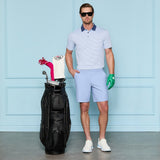 Herringbone Stripe Tech Jersey Polo