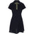 Women's Heavyweight Pique Knit Placket Short Sleeve Dress - Fairway Styles