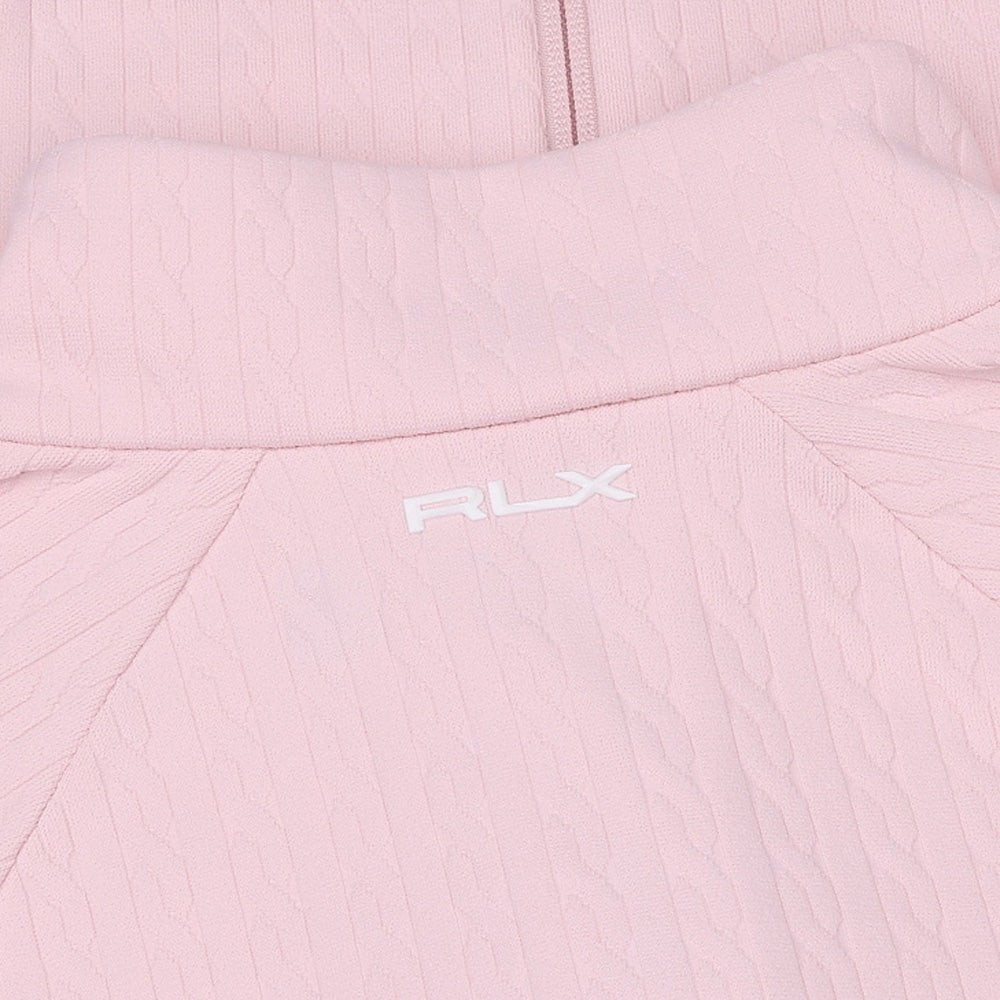 Women's Cable Stretch Mock Neck Jacket