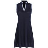 Women's Heavyweight Pique Knit Sleeveless Dress