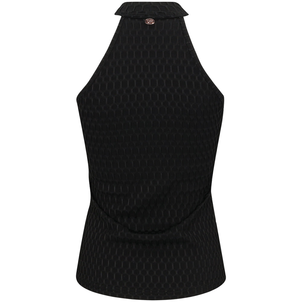 Women's Athena Sleeveless Mock Neck Polo