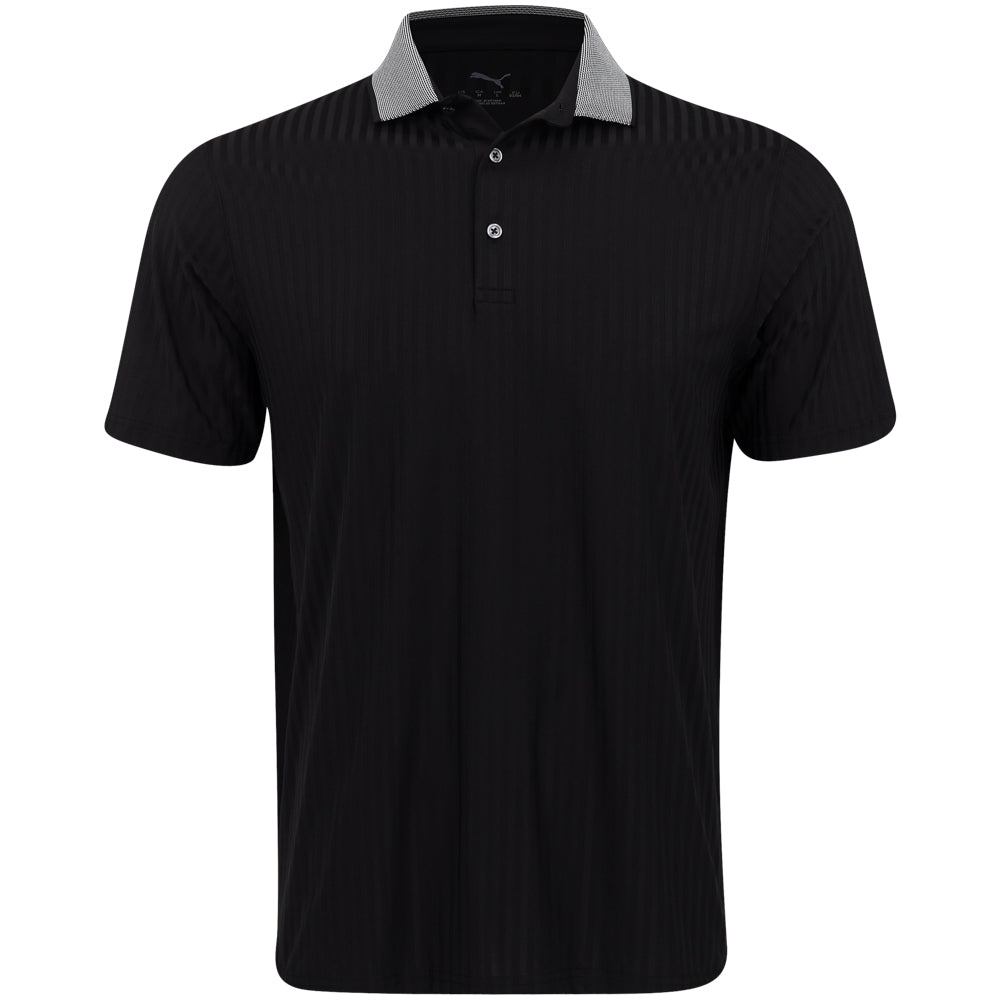 MATTR Stripe Jacquard Polo