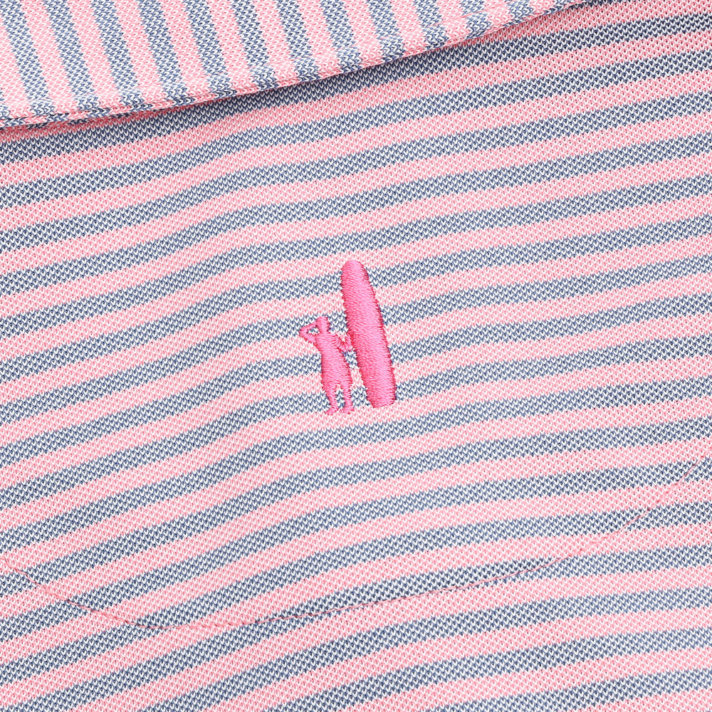 Performance Mesh Polo - Stetson Stripe