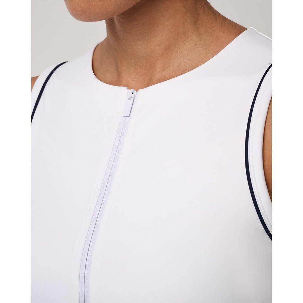 Women's MoveKnit Sunfire Cropped Full Zip Tank Top