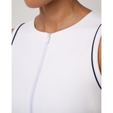 Women's MoveKnit Sunfire Cropped Full Zip Tank Top