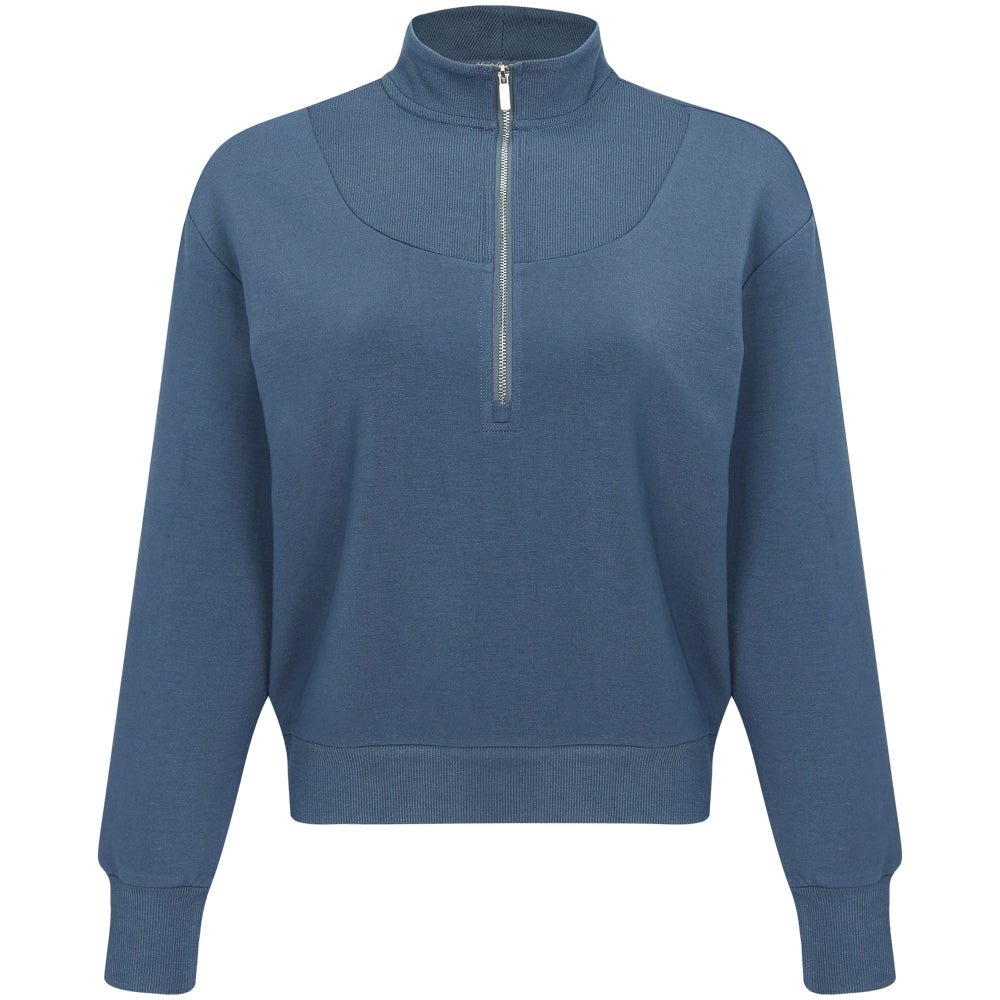 Women's Naomi Rib Knit 1/4 Zip Sweatshirt - Fairway Styles