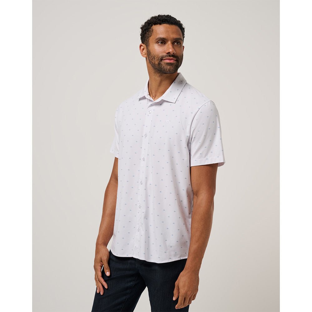 Comfortknit Geo Button-Up Shirt