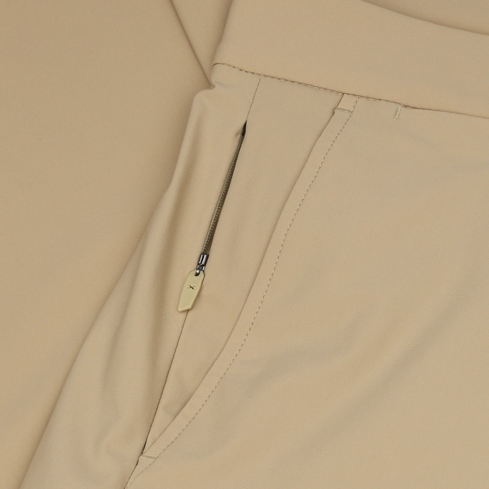 Stretch Knit Woven Pants
