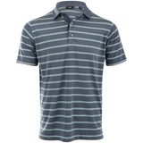 Open Stripe Heather Polo