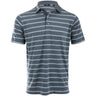 Open Stripe Heather Polo
