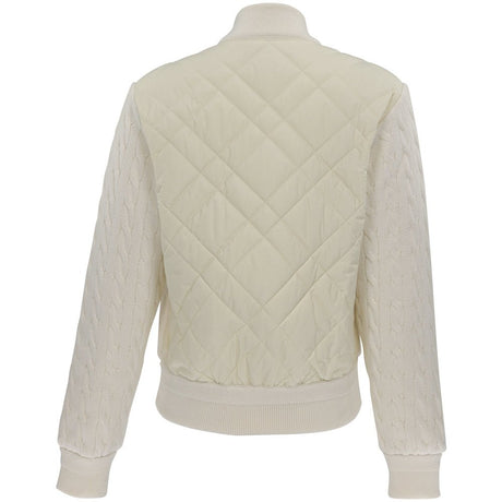 Women's Hybrid Cable - Knit Bomber Jacket - Fairway Styles