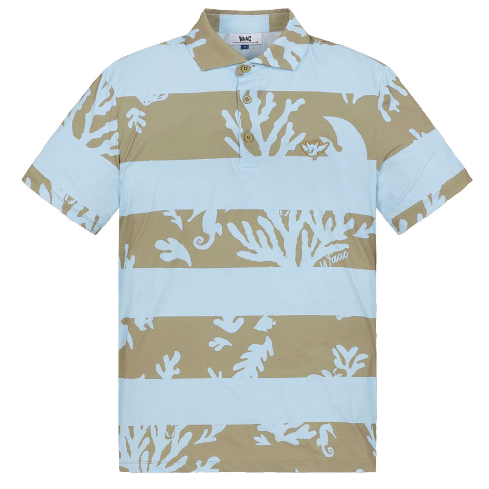 Athletic Fit Ocean Block Polo Shirt