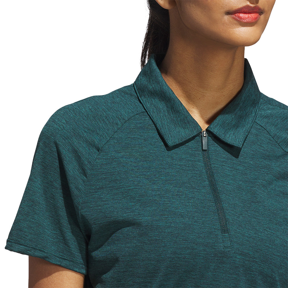 Women's Ultimate365 Heathered Twistknit 1/4 Zip Polo