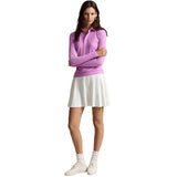 Women's Luxury Warp Knit Long Sleeve Polo