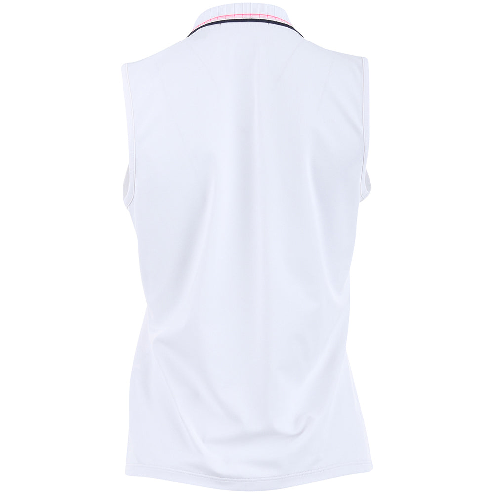 Women's Embroidered Tech Pique Sleeveless Polo