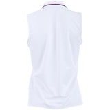 Women's Embroidered Tech Pique Sleeveless Polo