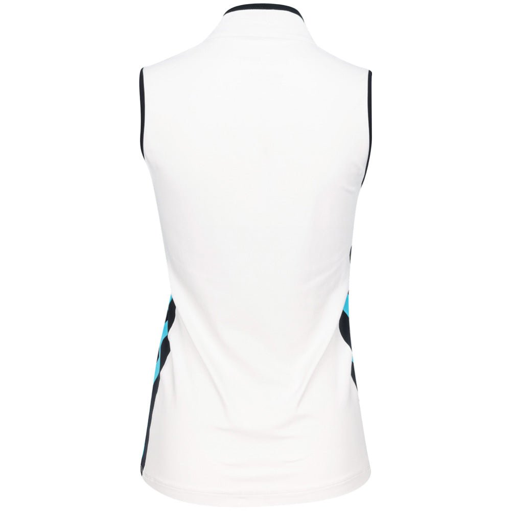 Women's The Hannah Multi - Chevron Sleeveless 1/4 Zip Blade Polo - Fairway Styles
