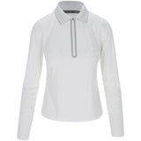 Women's Silky Tech Nylon Long Sleeve Zip Polo